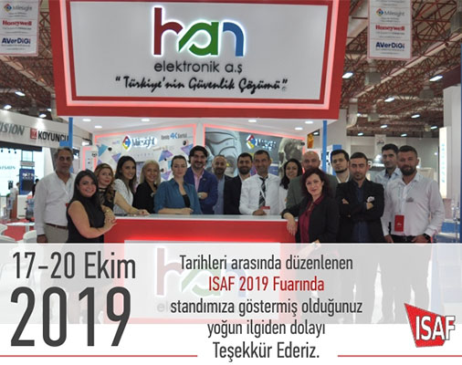 ISAF 2019 İSTANBUL FUARINI BAŞARI İLE TAMAMLADIK